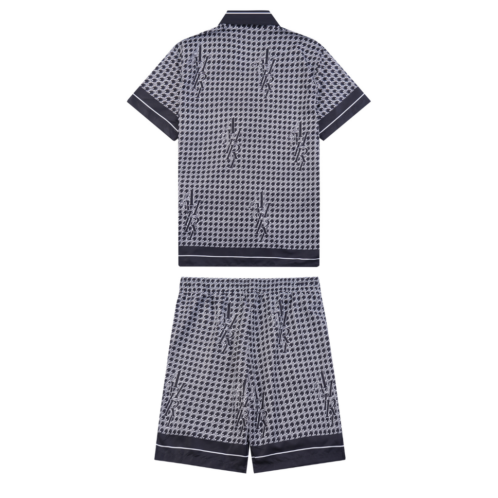 Amr Staggard Silk Short Set
