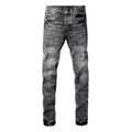Purple Grey Ripped Jeans
