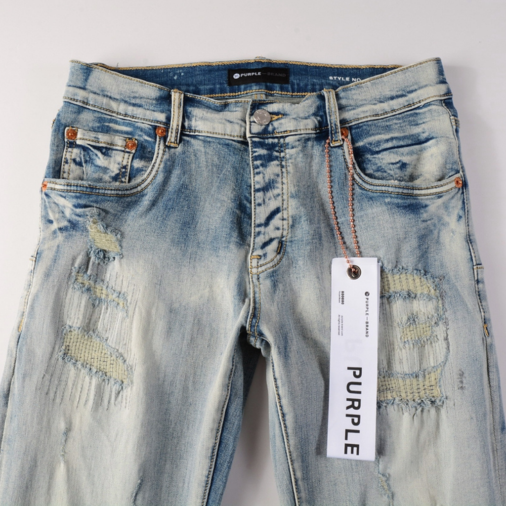 Purple Gradient Light Blue Jeans