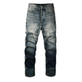 Purple Flared Blue Jeans