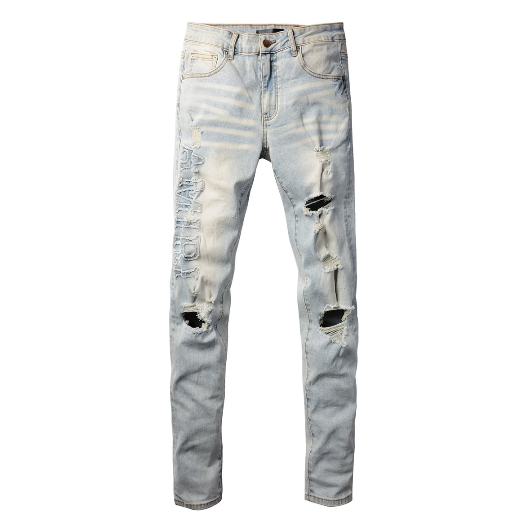 Amr Logo Blue Jeans