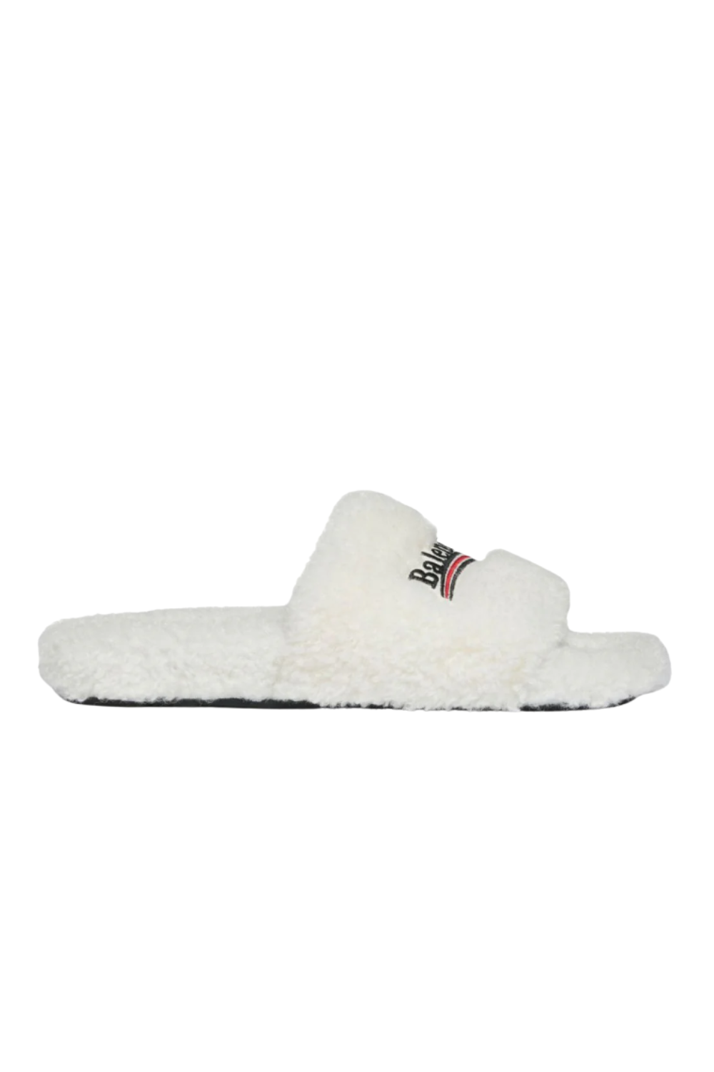 "Balenci" Fur Slides