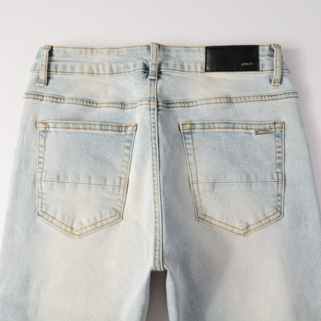 Amr Logo Blue Jeans