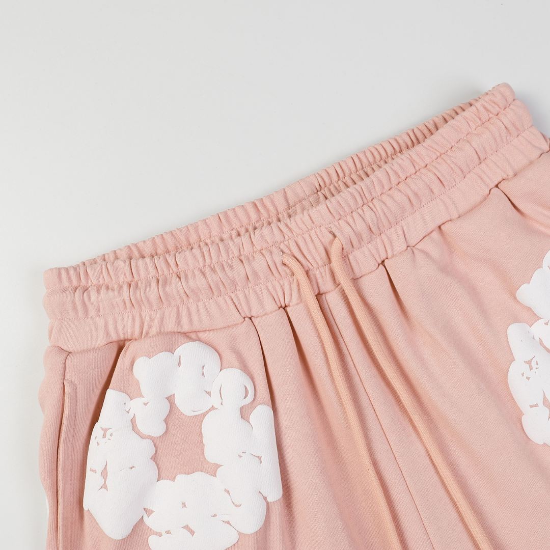 Denim Trs Pink Short set