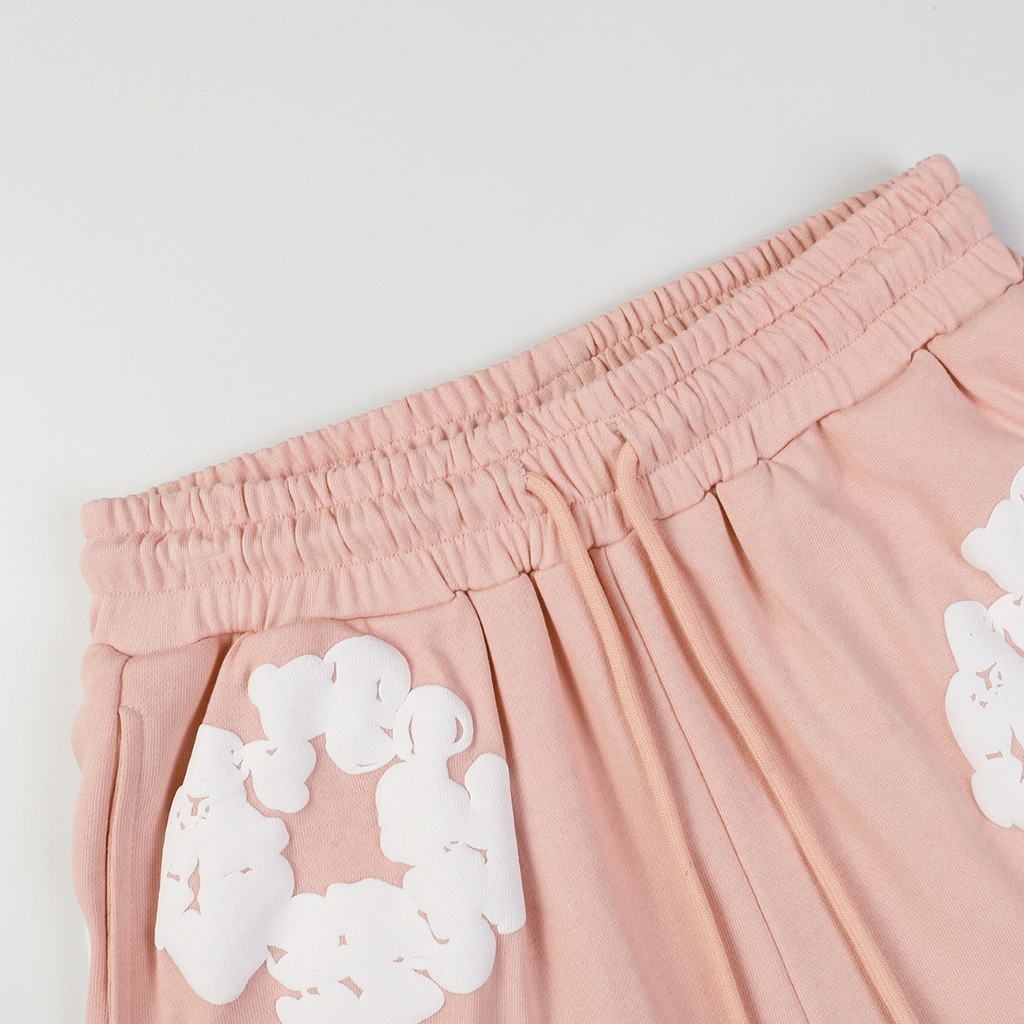 Denim Trs Pink Short set