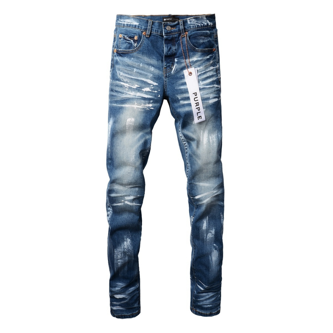 Purple Paint Gradient Blue Jeans