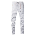 Purple White Jeans