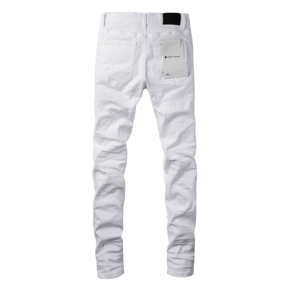 Purple White Jeans