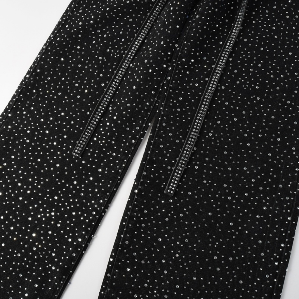 Purple Black Diamonds Jeans