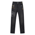 Amr Staggered Logo Jeans