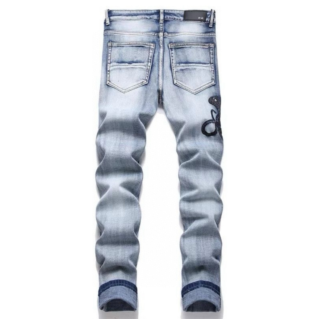 Amr Black Snake Jeans
