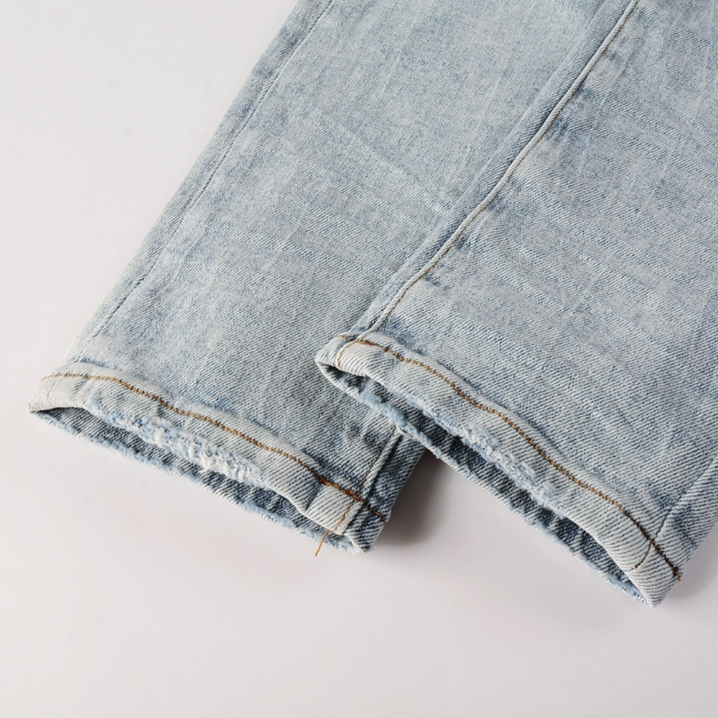 Purple Triple Ripped Jeans