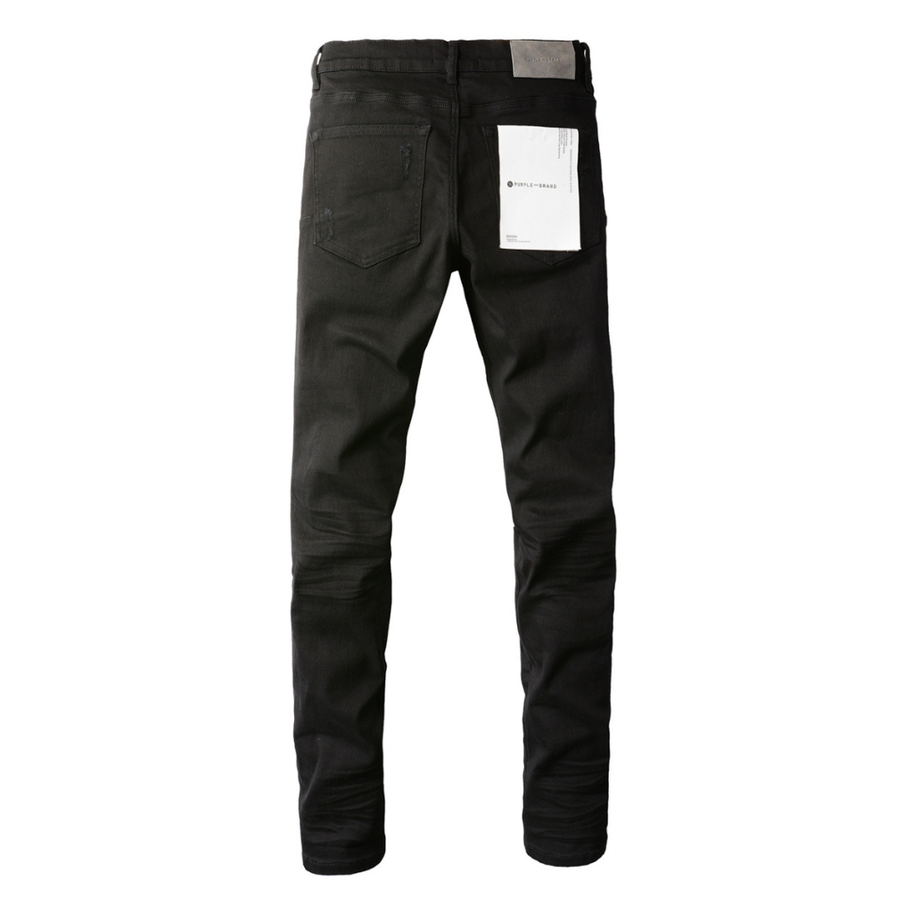 Purple Black Ripped Jeans