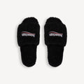 "Balenci" Fur Slides