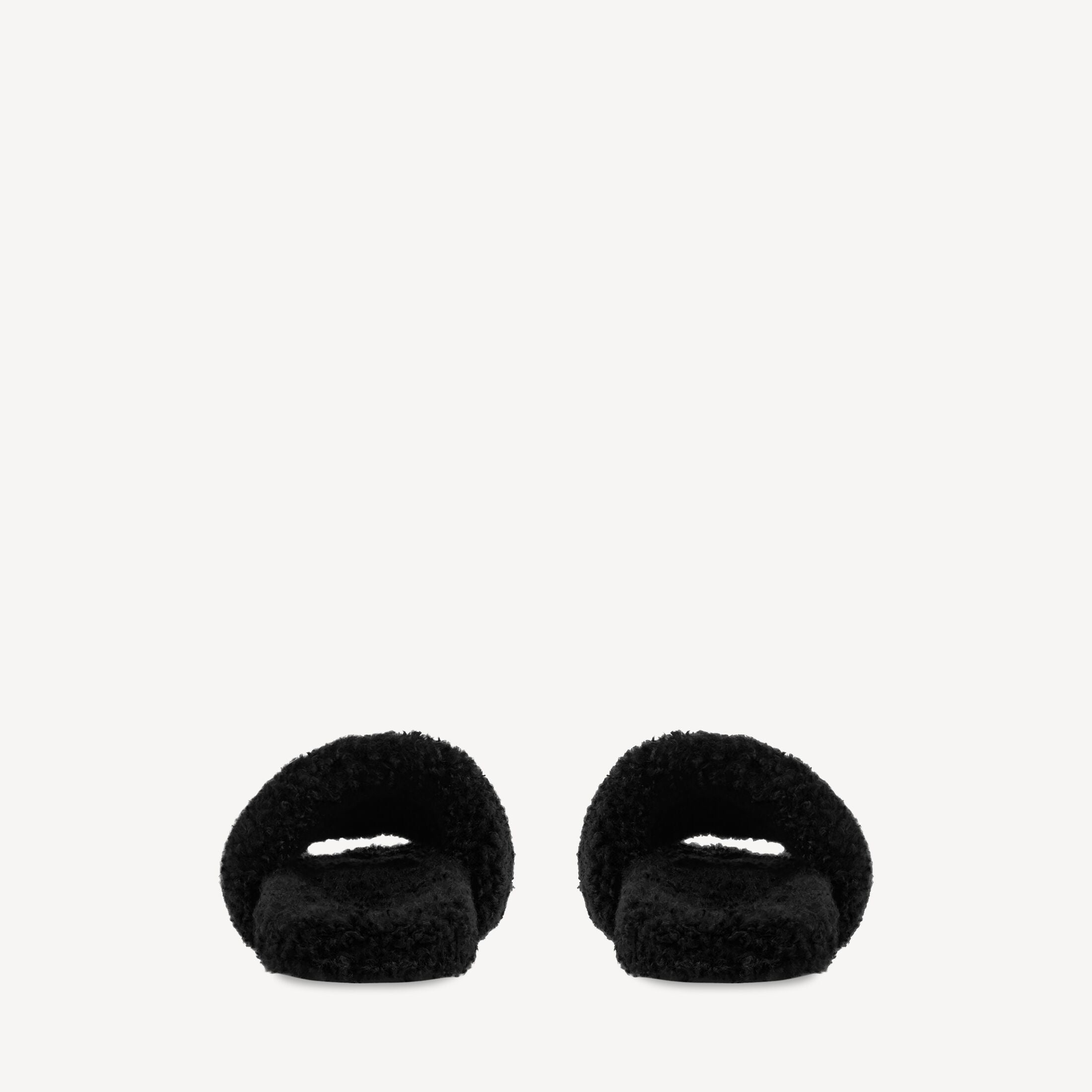 "Balenci" Fur Slides